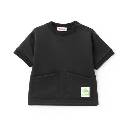 Japanese children's clothing mini#ML waterproof series water-absorbing quick-drying double-pocket top 90-140cm boys'/girls' summer TOPS 