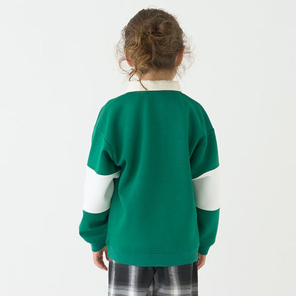 Japanese children's clothing mini #ML waterproof series quick-drying series embroidered rugby polo top 100-140cm boys/girls spring and summer TOPS 
