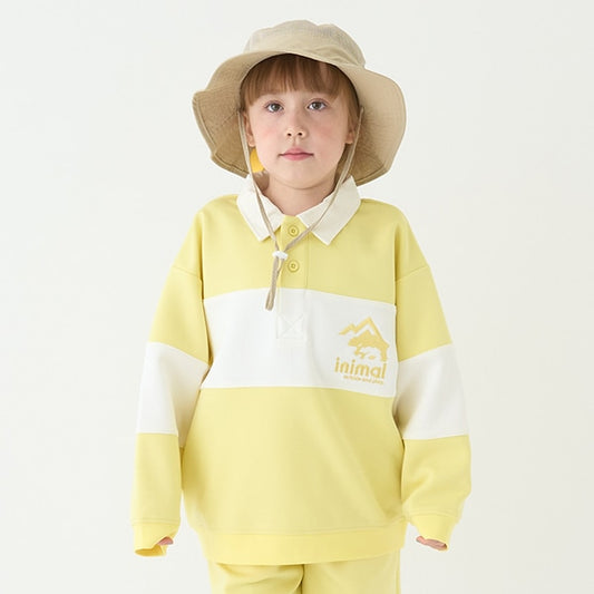 Japanese children's clothing mini #ML waterproof series quick-drying series embroidered rugby polo top 100-140cm boys/girls spring and summer TOPS 