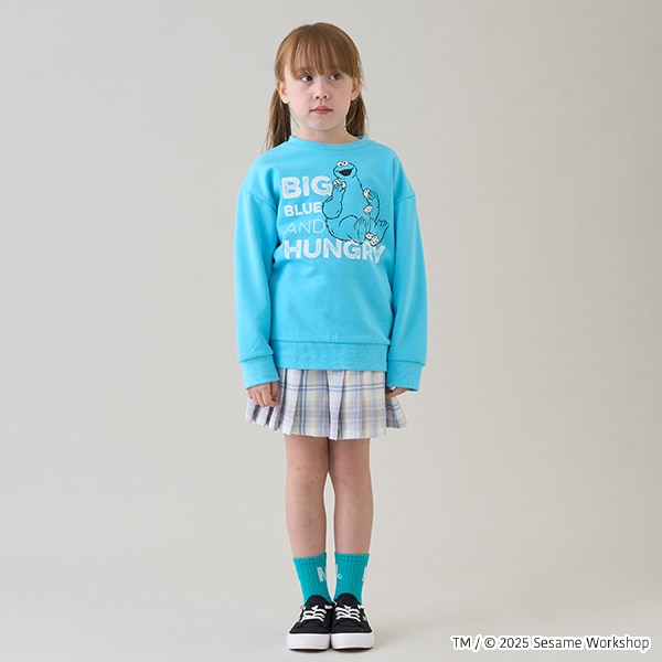 Japanese children's clothing mini #ML x sesame Sesame Street sweatshirt 100-140cm boys/girls spring and summer TOPS 