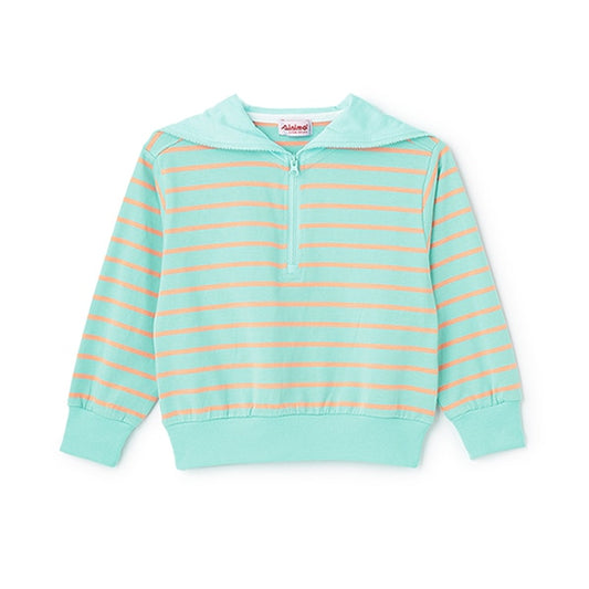 Japanese children's clothing mini#ML sailor collar top 100-140cm girls spring and summer TOPS 