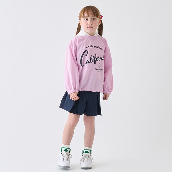 Japanese children's clothing mini#ML waterproof series hooded top 100-140cm girls spring and summer TOPS 