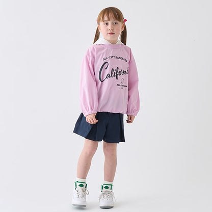 Japanese children's clothing mini#ML waterproof series hooded top 100-140cm girls spring and summer TOPS 