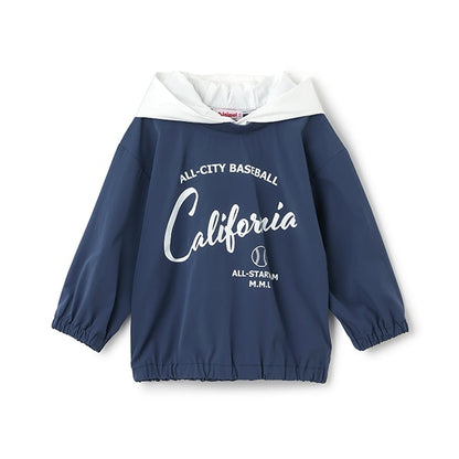 Japanese children's clothing mini#ML waterproof series hooded top 100-140cm girls spring and summer TOPS 