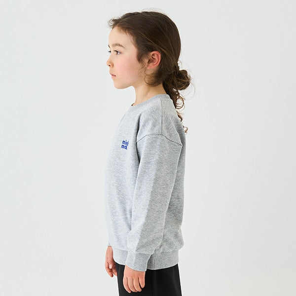 Japanese children's clothing mini #ML anti-fouling embroidered letter sweatshirt 90-140cm boys/girls spring and summer TOPS 