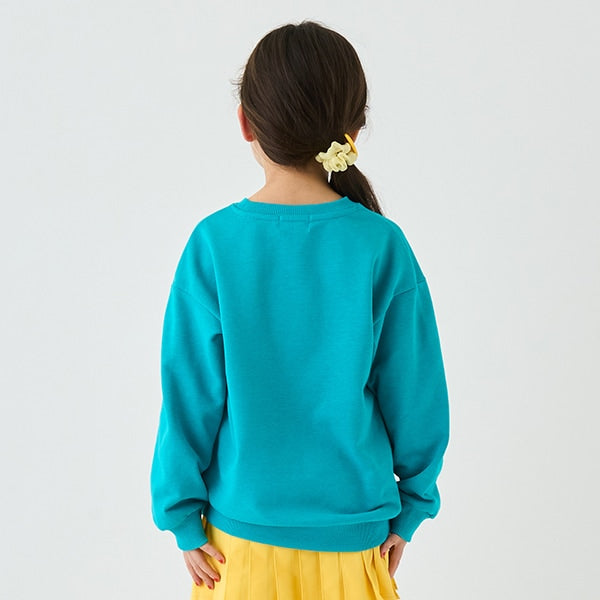 Japanese children's clothing mini #ML anti-fouling embroidered letter sweatshirt 90-140cm boys/girls spring and summer TOPS 