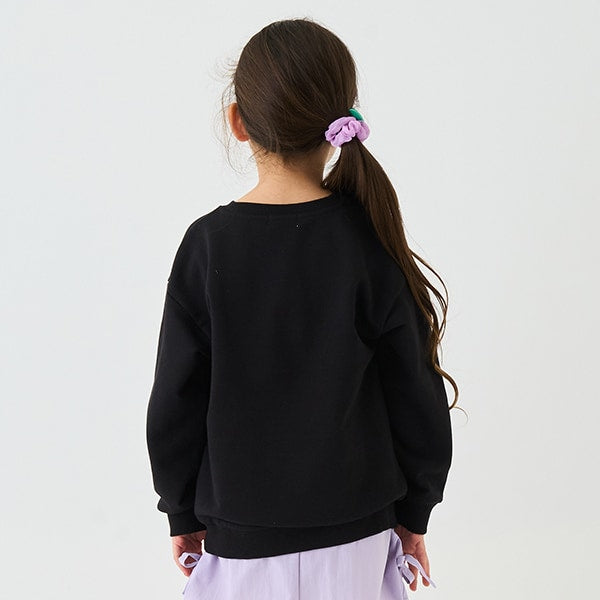 Japanese children's clothing mini #ML anti-fouling embroidered letter sweatshirt 90-140cm boys/girls spring and summer TOPS 