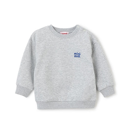 Japanese children's clothing mini #ML anti-fouling embroidered letter sweatshirt 90-140cm boys/girls spring and summer TOPS 
