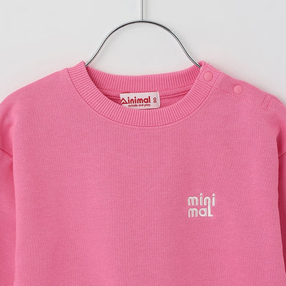 Japanese children's clothing mini #ML anti-fouling embroidered letter sweatshirt 90-140cm boys/girls spring and summer TOPS 