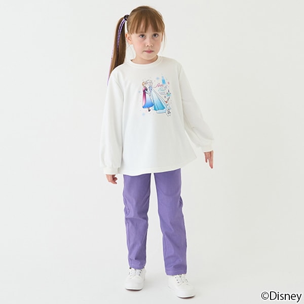 Japanese children's clothing mini #ML x Disney long-sleeved top 100-140cm girls spring and summer TOPS 