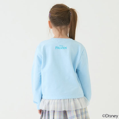 Japanese children's clothing mini #ML x Disney mesh splicing sweatshirt 100-140cm girls spring and summer TOPS 