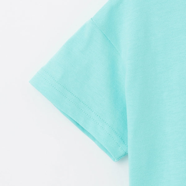 Japanese children's clothing mini#ML x ovgo Baker cute short-sleeved top 90-140cm boys/girls summer TOPS 