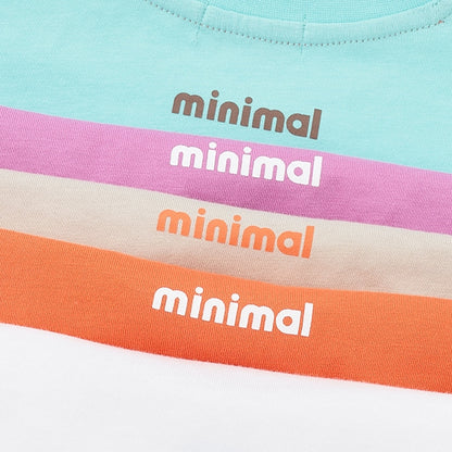 Japanese children's clothing mini#ML x ovgo Baker cute short-sleeved top 90-140cm boys/girls summer TOPS 