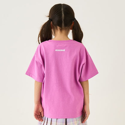 Japanese children's clothing mini#ML x ovgo Baker cute short-sleeved top 90-140cm boys/girls summer TOPS 