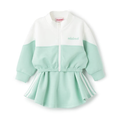 Japanese children's clothing mini #ML waterproof series quick-drying series sports series jacket and skirt two-piece set 90-140cm girls' spring and summer outerwear skirt 