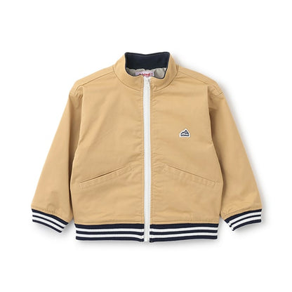 Japanese children's clothing mini#ML stand collar ribbed zipper jacket 100-140cm boys/girls spring and summer OUTERWEAR 