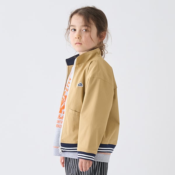 日本童裝 mini#ML 立領羅紋拉練外套 100-140cm 男童款/女童款 春夏季 OUTERWEAR