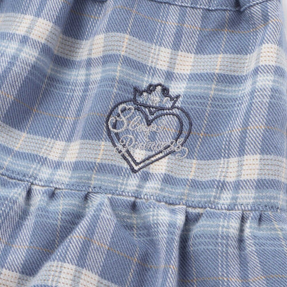 日本童裝  SLAP SLIP 【スラプリ】荷葉邊格紋裙褲 90-130cm 女童款 冬季 PANTS