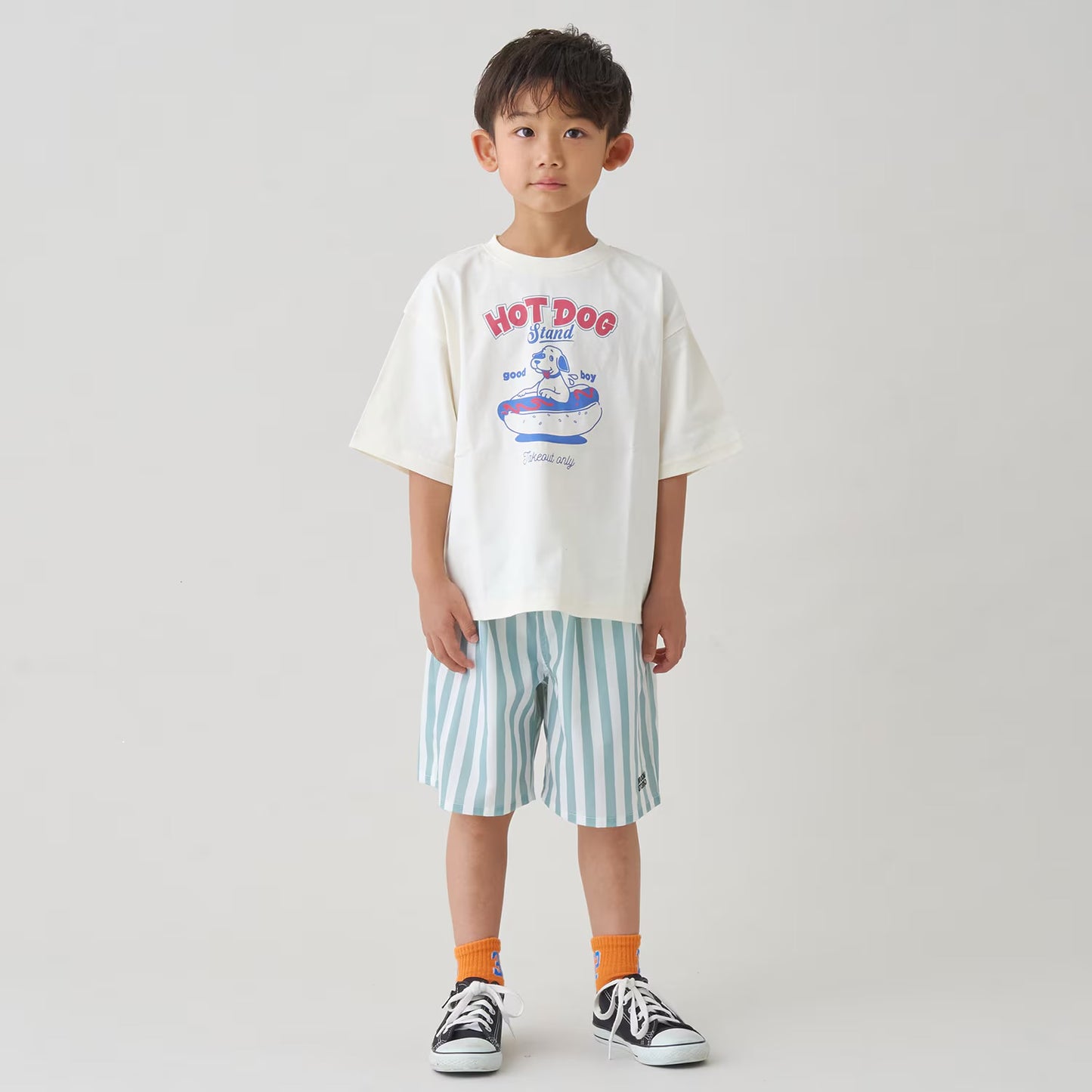 日本童裝 b・R# 接觸冷感 休閒短褲 100-140cm 男童款 夏季 PANTS
