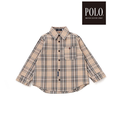 日本童裝  SLAP SLIP x POLO BCS 襯衫 80-130cm 男童款 秋季 TOPS 面試/宴會/表演