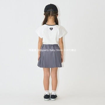 Japanese children's clothing Ly# mine bow top 100-150cm girls summer TOPS 