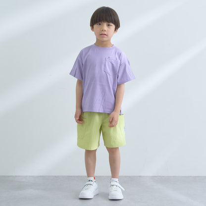 日本童裝 b・R# 防污系列 速乾系列 防UV 寬鬆基礎款口袋上衣 100-150cm 男童款 夏季 TOPS