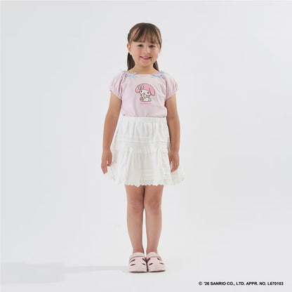 Japanese children's clothing Ly# mine tank top and shorts set 100-150cm girls summer TOPS PANTS 