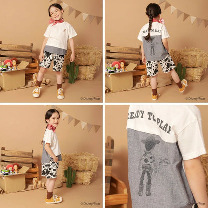 日本童裝 Branshes x Disney ToyStory 撞色拼接上衣 90-140cm 男童款/女童款 夏季 TOPS