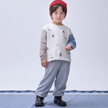 日本童裝 pe#main x【POLO BCS】小熊刺繡上衣 80-130cm 男童款 秋季 TOPS