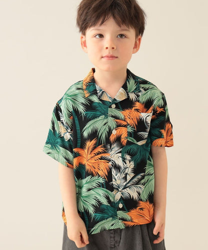 Japanese children's clothing BEAMS mini vacation style shirt 90-150cm boys' summer TOPS 
