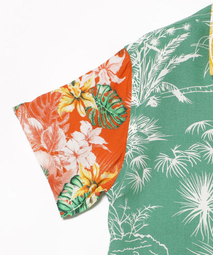 Japanese children's clothing BEAMS mini vacation style shirt 90-150cm boys' summer TOPS 