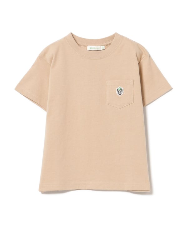 Japanese children's clothing BEAMS mini Bear pattern top 90-150cm boys' summer TOPS 