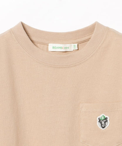 Japanese children's clothing BEAMS mini Bear pattern top 90-150cm boys' summer TOPS 