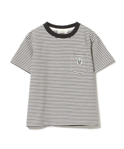 Japanese children's clothing BEAMS mini Bear pattern top 90-150cm boys' summer TOPS 