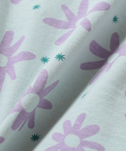 Japanese children's clothing BEAMS mini floral top 90-150cm girls summer TOPS 