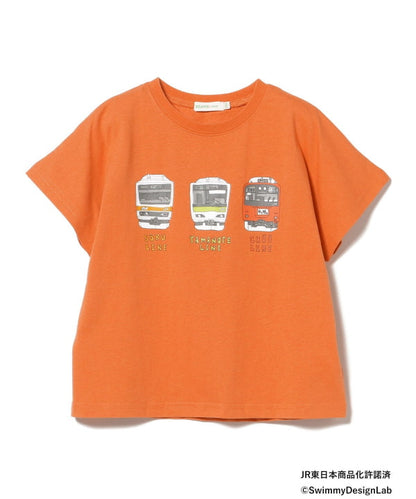 Japanese Kids' BEAMS mini JR Sobu Line, Yamanote Line, and Chuo Line Train Tops 90-150cm Boys' Summer TOPS Railway Series 