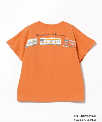 Japanese Kids' BEAMS mini JR Sobu Line, Yamanote Line, and Chuo Line Train Tops 90-150cm Boys' Summer TOPS Railway Series 