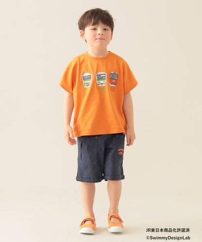 Japanese Kids' BEAMS mini JR Sobu Line, Yamanote Line, and Chuo Line Train Tops 90-150cm Boys' Summer TOPS Railway Series 