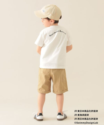 Japanese children's clothing BEAMS mini JR Shinkansen top 90-150cm boys' summer TOPS railway series 