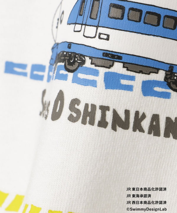 Japanese children's clothing BEAMS mini JR Shinkansen top 90-150cm boys' summer TOPS railway series 