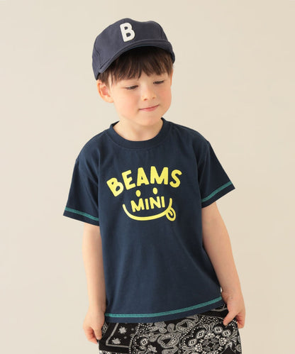 Japanese children's clothing BEAMS mini parent-child short-sleeved tops 90-130cm boys'/girls' summer TOPS 