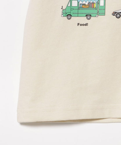 Japanese BEAMS mini car print top 90-130cm boys summer TOPS 