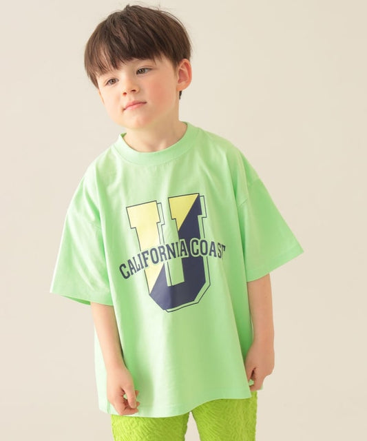 Japanese children's clothing BEAMS mini printed top 90-150cm boys' summer TOPS 