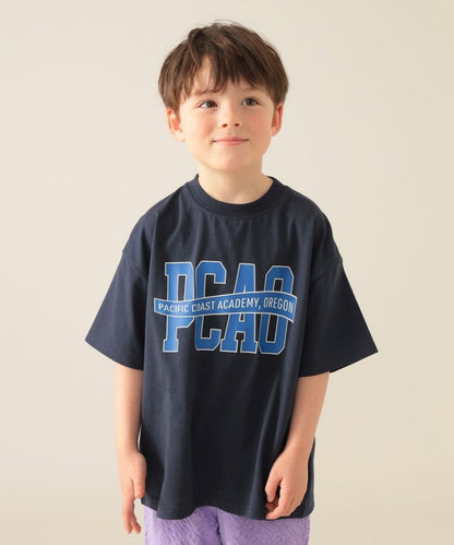 Japanese children's clothing BEAMS mini printed top 90-150cm boys' summer TOPS 