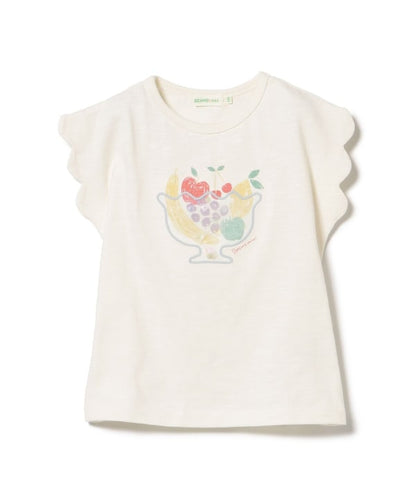 Japanese children's clothing BEAMS mini cute tops 90-150cm girls summer TOPS 
