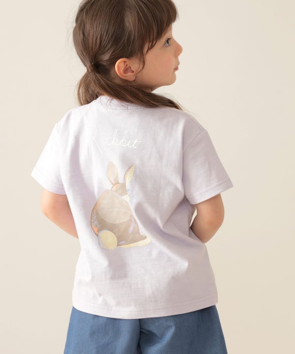 Japanese children's clothing BEAMS mini animal pattern tops 90-150cm boys/girls summer TOPS 