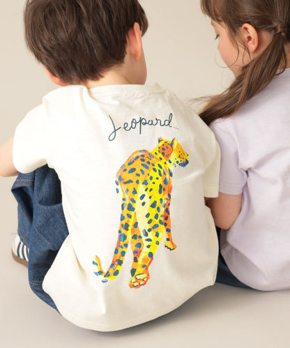 Japanese children's clothing BEAMS mini animal pattern tops 90-150cm boys/girls summer TOPS 