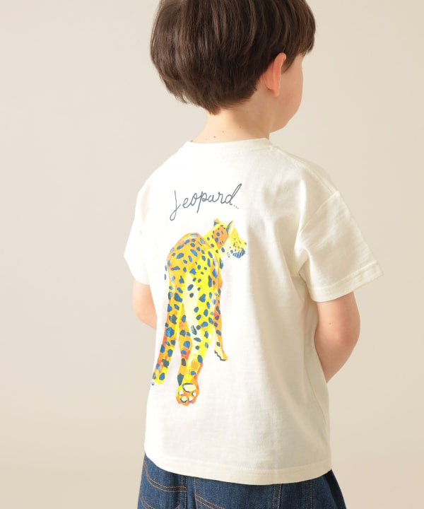 Japanese children's clothing BEAMS mini animal pattern tops 90-150cm boys/girls summer TOPS 