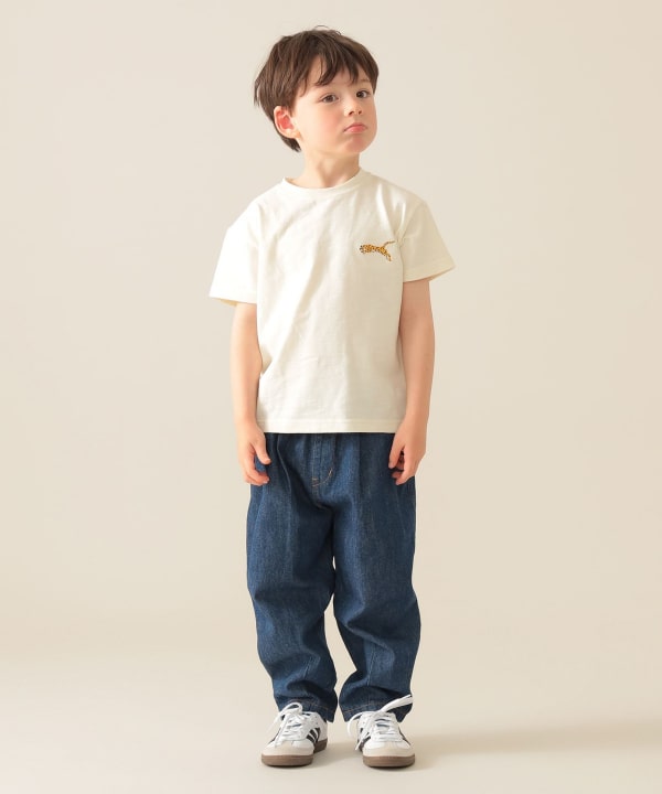 Japanese children's clothing BEAMS mini animal pattern tops 90-150cm boys/girls summer TOPS 