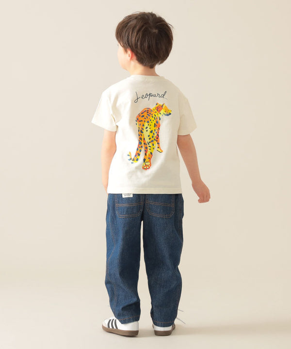 Japanese children's clothing BEAMS mini animal pattern tops 90-150cm boys/girls summer TOPS 